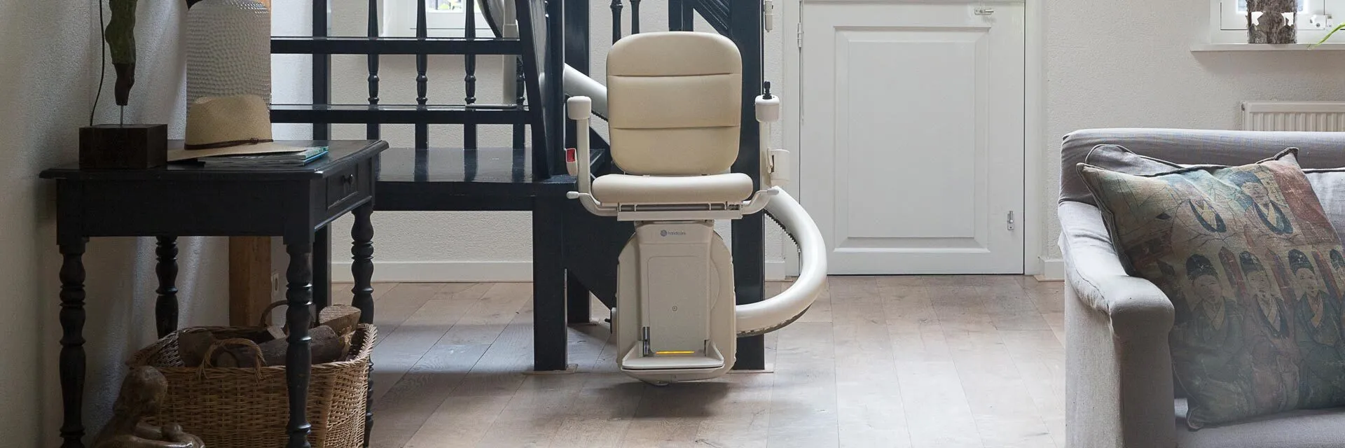 monte-escalier courbe intérieur